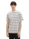 Tom Tailor Denim Relaxed striped t-shirt - black/orange/gray (34982)