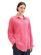 Tom Tailor Oversized muslin blouse with texture - pink (15799)