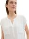 Tom Tailor T-shirt fabric mix blouse - white (10315)