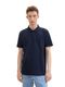 Tom Tailor Denim Poloshirt with structure - blue (10668)
