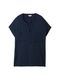 Tom Tailor T-Shirt-Bluse aus Stoffmix - blau (10668)