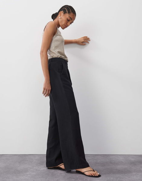 someday Pantalon plissé - Celino detail - noir (900)