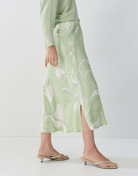 someday Satin skirt - Oflow soft - green (30022)