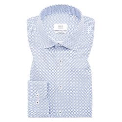 Eterna Comfort Fit: chemise en sergé - bleu (12)