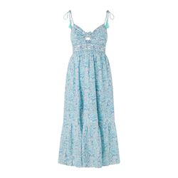 Pepe Jeans London Maxi Kleid mit Blumenmuster - blau (558)