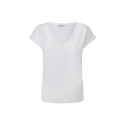 Pepe Jeans London T-Shirt Leinen Relaxed Fit - weiß (800)