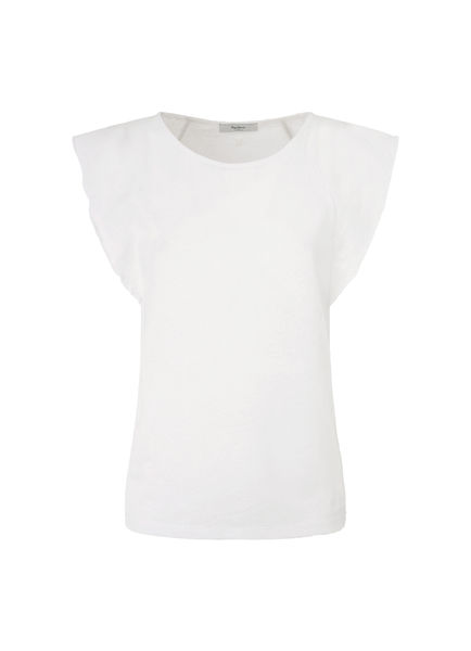 Pepe Jeans London T-shirt with ruffles - white (800)