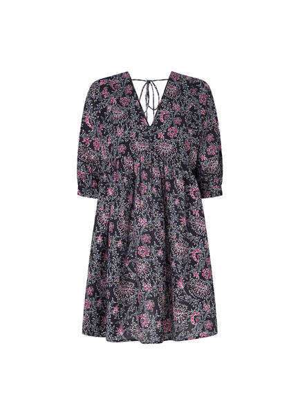 Pepe Jeans London Kleid mit Blumenprint - pink/grau (985)