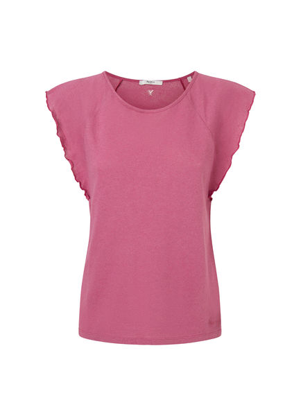 Pepe Jeans London T-Shirt mit Rüschen - pink (363)