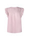 Pepe Jeans London Bluse mit Plissee-Details - pink (325)
