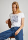 Pepe Jeans London T-shirt avec logo imprimé - blanc/bleu (800)