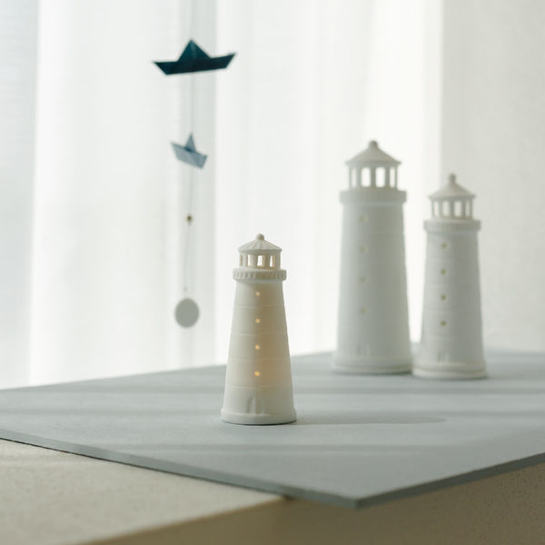 Räder LED lighthouse (D.5cm, H.12cm) - white (0)