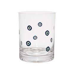 SEMA Design Wasserglas - weiß/blau (Indigo)
