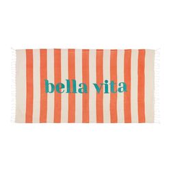 SEMA Design Serviette de plage - orange/beige (00)