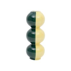 SEMA Design Vase en grès (h22.5cm) - Lumi - vert/jaune (Emeraude)