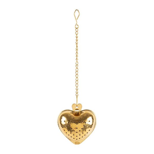 SEMA Design Tee-Ei mit Kette - gold (coeur)