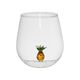 SEMA Design Glass with pineapple (38cl) - Colorea - green/yellow (ananas)
