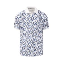 Fynch Hatton Polo shirt with allover pattern - white (802)