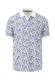 Fynch Hatton Polo shirt with allover pattern - white (802)