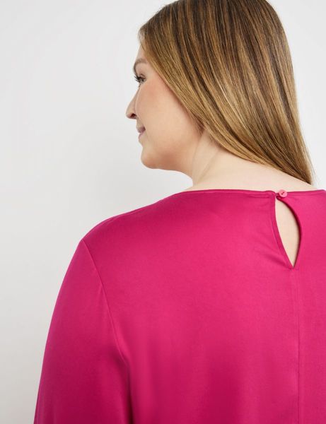Samoon Elegante Bluse mit gerafften Details - pink (03320)