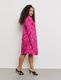 Samoon Dress with an all-over pattern - pink (03322)