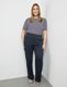 Samoon Pants with patch pockets - blue (08100)