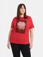 Samoon T-shirt avec impression sur le devant - rouge (06382)