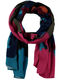 Samoon Soft scarf with bright print - blue (08822)