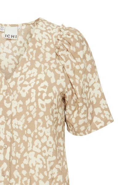 ICHI T-Shirt - Ihtamiko  - braun/beige (203044)