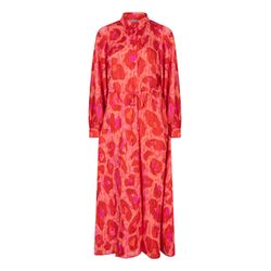 Esqualo Kleid mit Animalprint - rot/orange (PRINT)