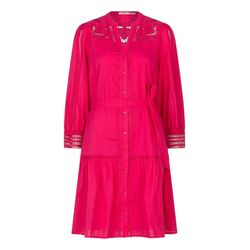 Esqualo Kleid mit Plumetis-Spitzenstickerei - pink (Magenta)
