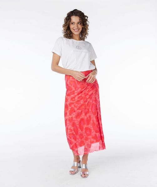 Esqualo Skirt mesh  - red (PRINT)
