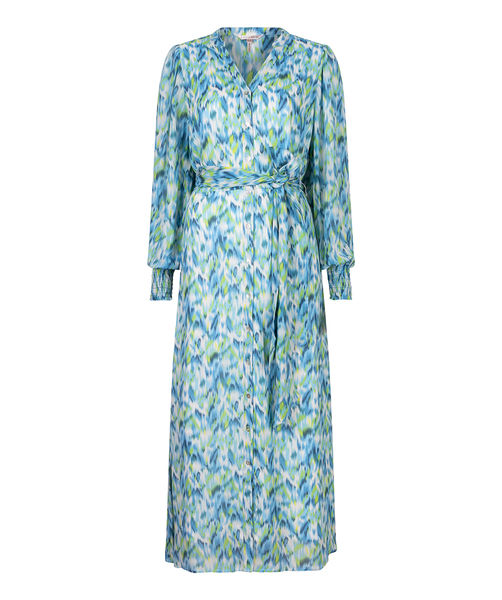 Esqualo Maxi-robe avec motif allover - vert/bleu (PRINT)
