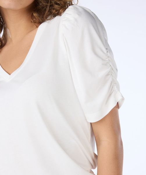 Esqualo T-shirt with puff sleeves - white (Off White)