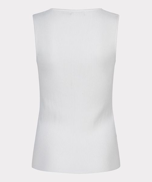 Esqualo Top with round neckline  - white (Off White)
