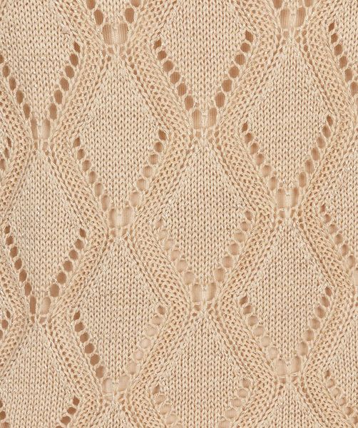 Esqualo Ajour knitted top - beige (Soft Gold)