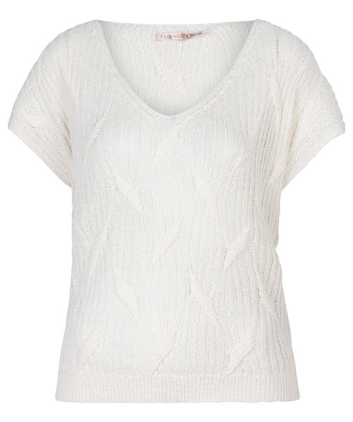 Esqualo Short sleeve jumper - white (Off White)
