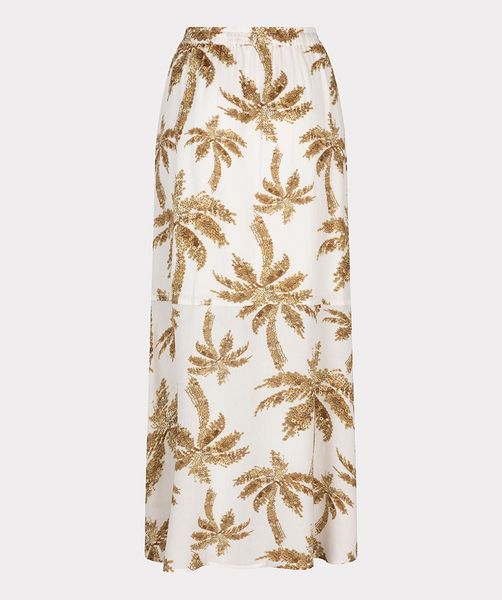 Esqualo Skirt Paradise Palm - white/beige (PRINT)