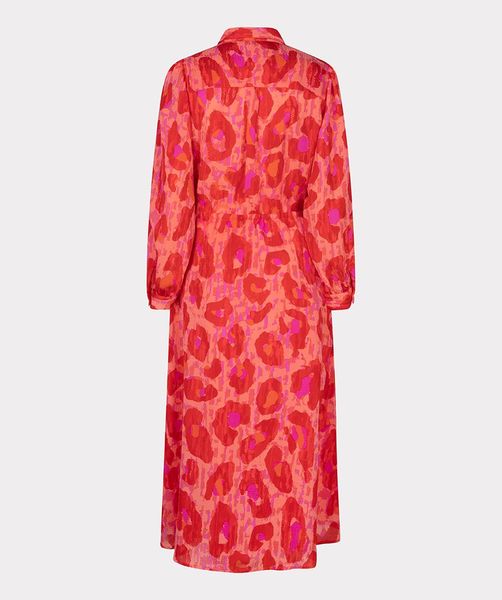 Esqualo Kleid mit Animalprint - rot/orange (PRINT)