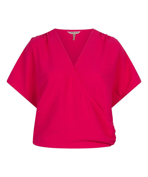 Esqualo Top with V-neck - pink (Magenta)