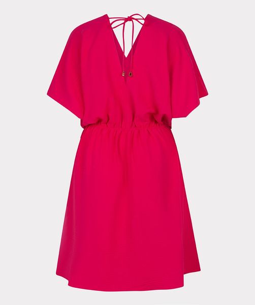 Esqualo Kleid mit V-Ausschnitt - pink (Magenta)