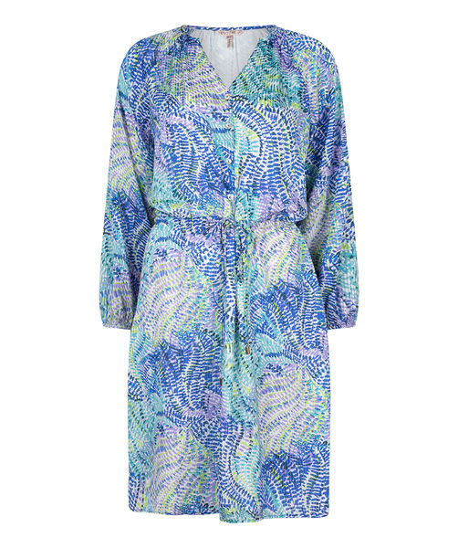 Esqualo Mini-robe avec motif allover - vert/bleu (PRINT)