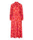 Esqualo Dress with animal print - red/orange (PRINT)