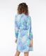 Esqualo Mini dress with all-over pattern - green/blue (PRINT)