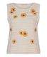 Esqualo Top with floral embroidery - beige (NATURAL)