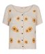 Esqualo Cardigan flower embroidery - beige (NATURAL)