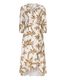 Esqualo Dress wrapover Palm - brown/beige (PRINT)