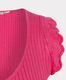 Esqualo Top mit Häkelspitze - pink (Magenta)