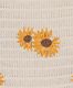 Esqualo Top mit Blumenstickerei - beige (NATURAL)