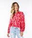 Esqualo Blouse with animal print - red (PRINT)